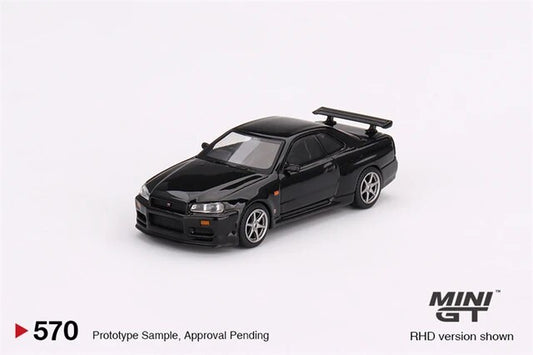 Mini GT - Nissan Skyline GT-R (R34) V-Spec – Black Pearl